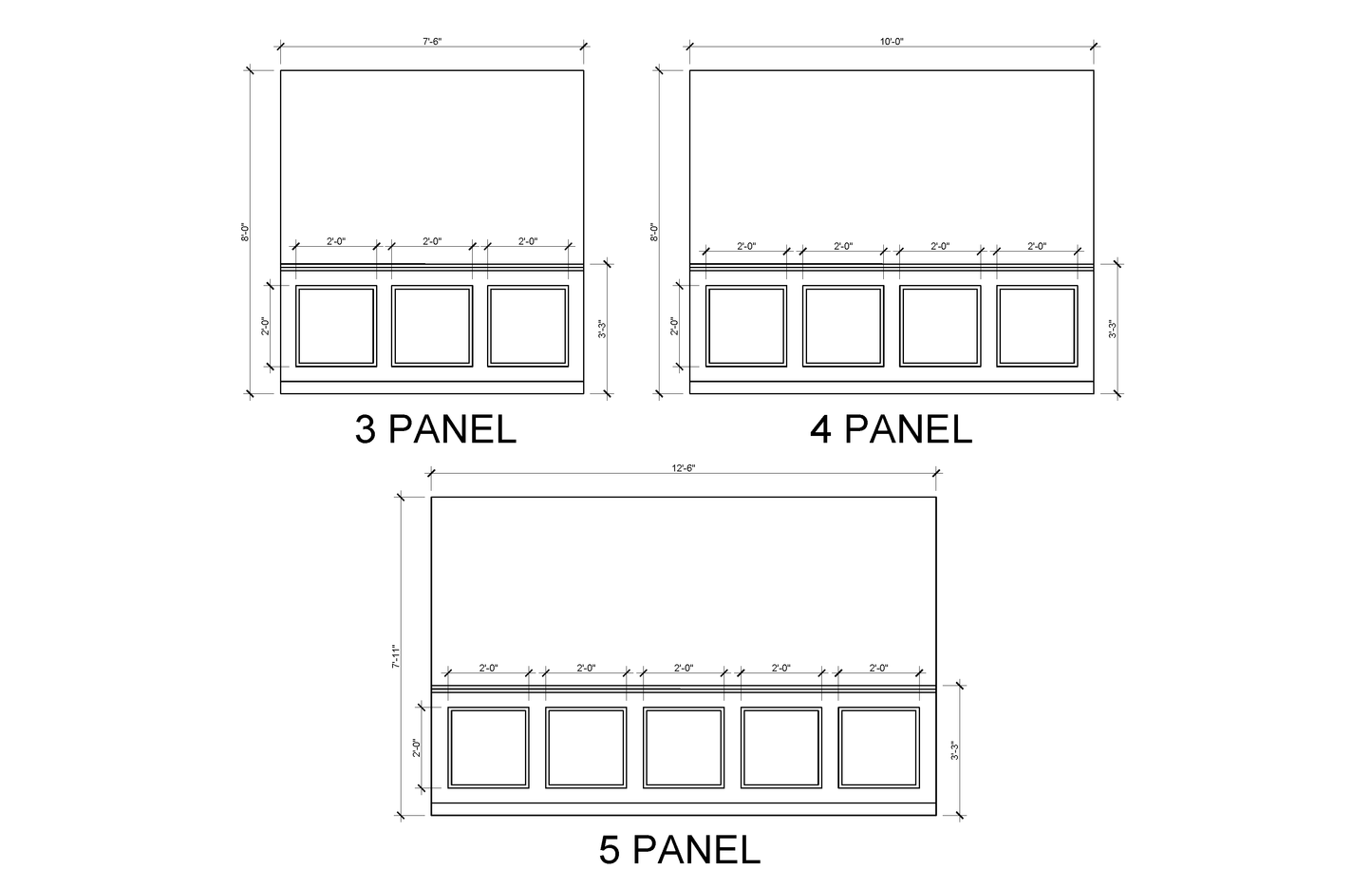 Square Panel Wainscoting Kit — Pre-Cut, Self-Adhering Half Wall Molding