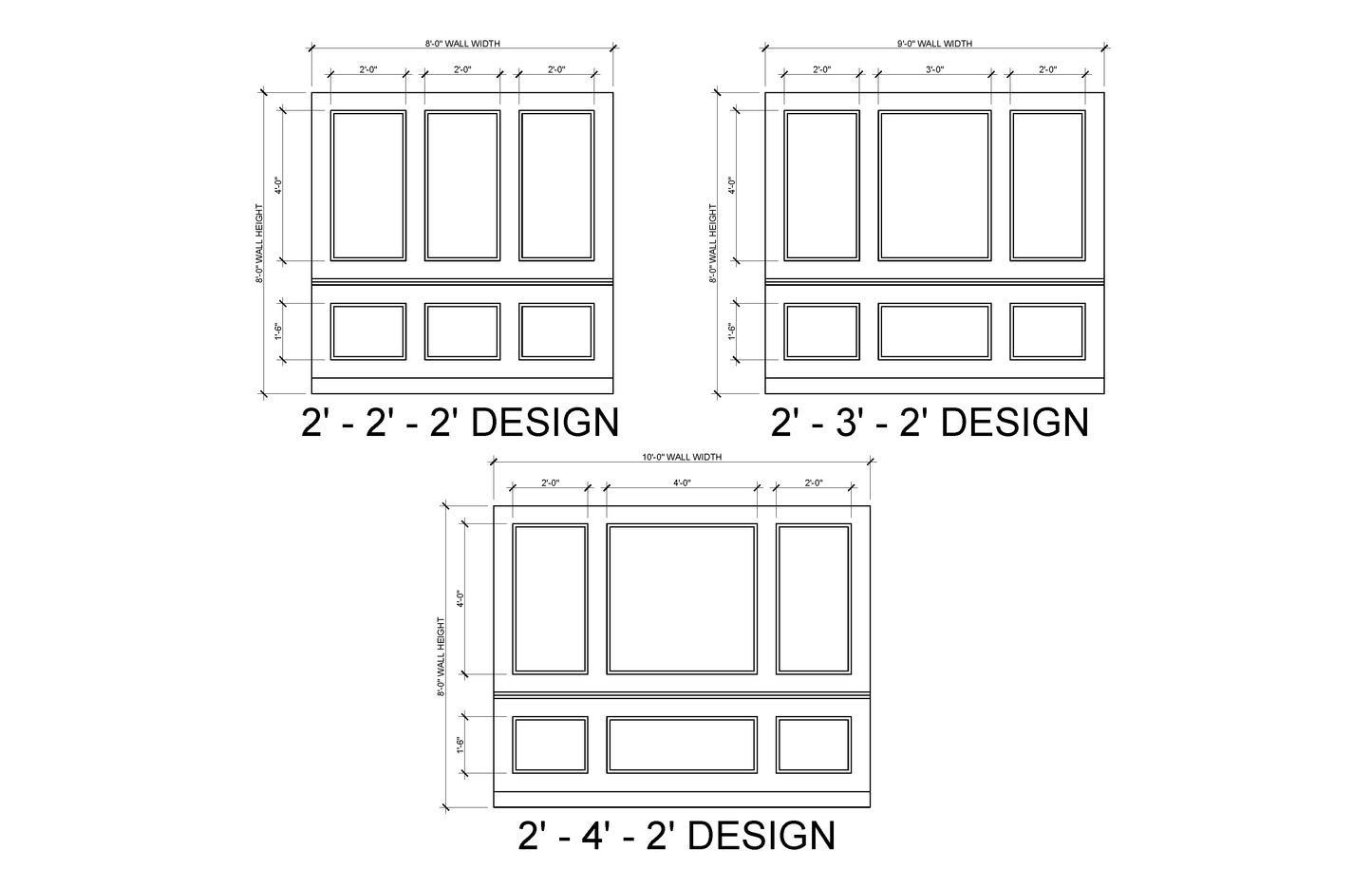 Wall Molding with Chair Rail Kit — Pre-cut, Self-Adhering Picture Frame Wall Trim