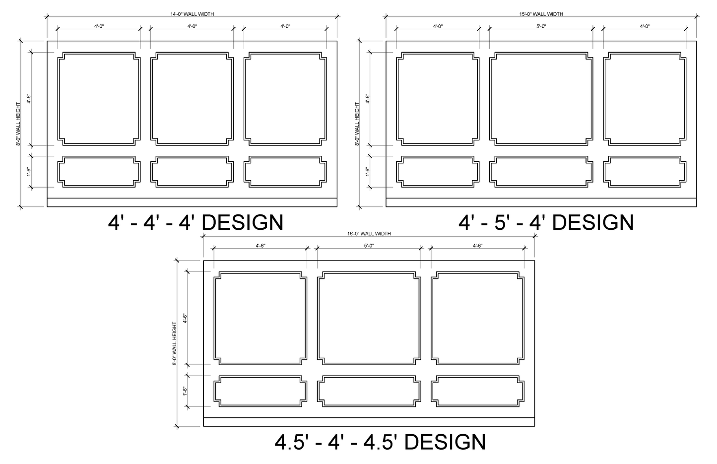 Corner Square Wall Molding Kit — Pre-Cut, Self-Adhering Wainscoting Panels