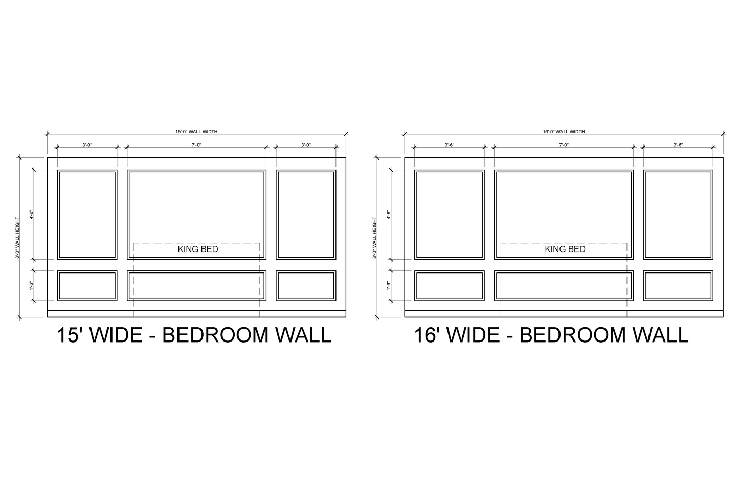 Bedroom Wall Molding Kit — Pre-Cut, Self-Adhering Picture Frame Wainscoting