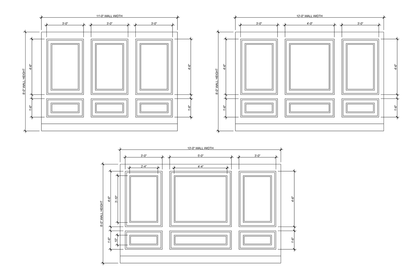 Nested Panel Wall Molding Kit — Pre-Cut, Self-Adhering Picture Frame Wainscoting
