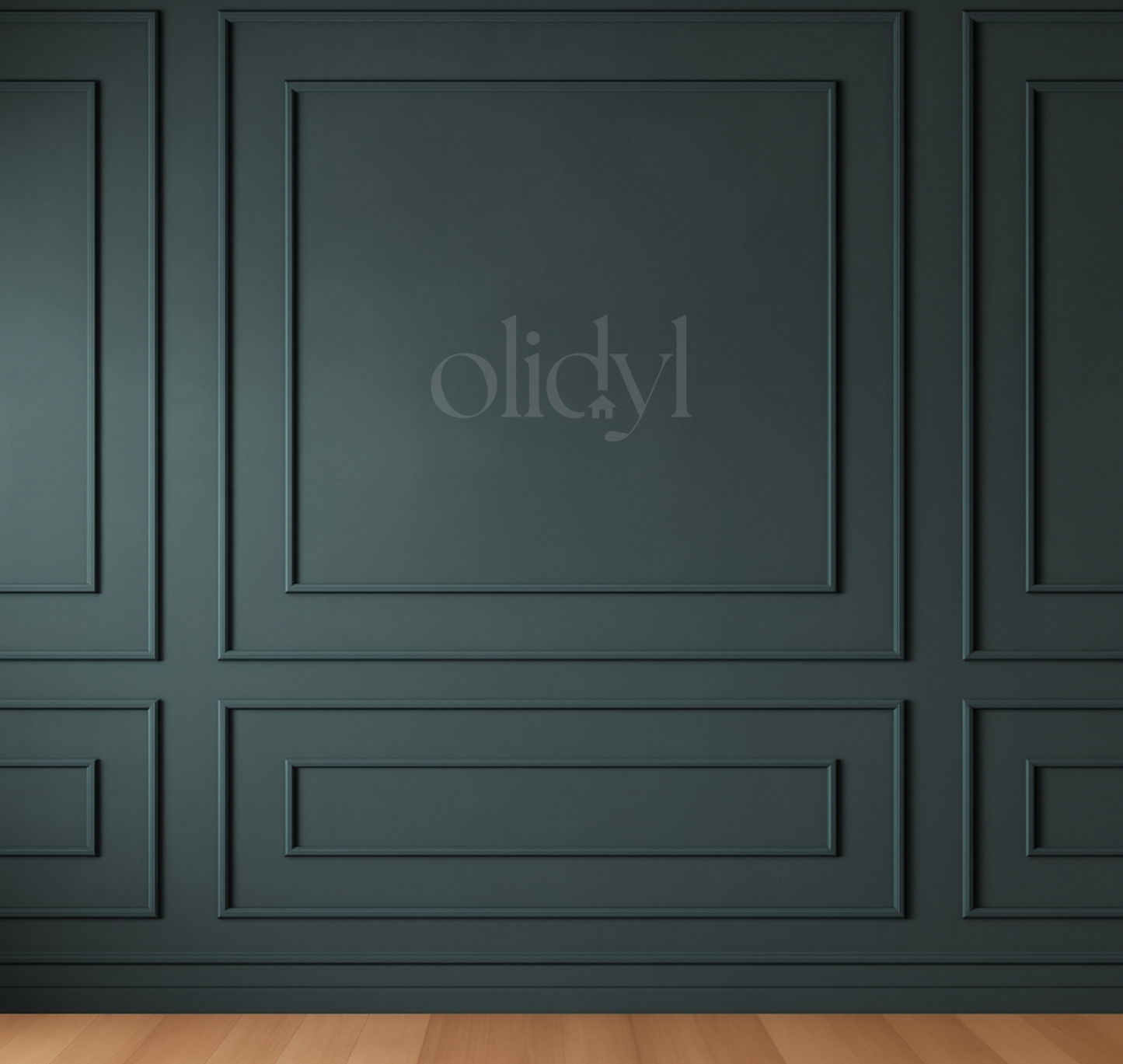 Nested Panel Wall Molding Kit — Pre-Cut, Self-Adhering Picture Frame Wainscoting