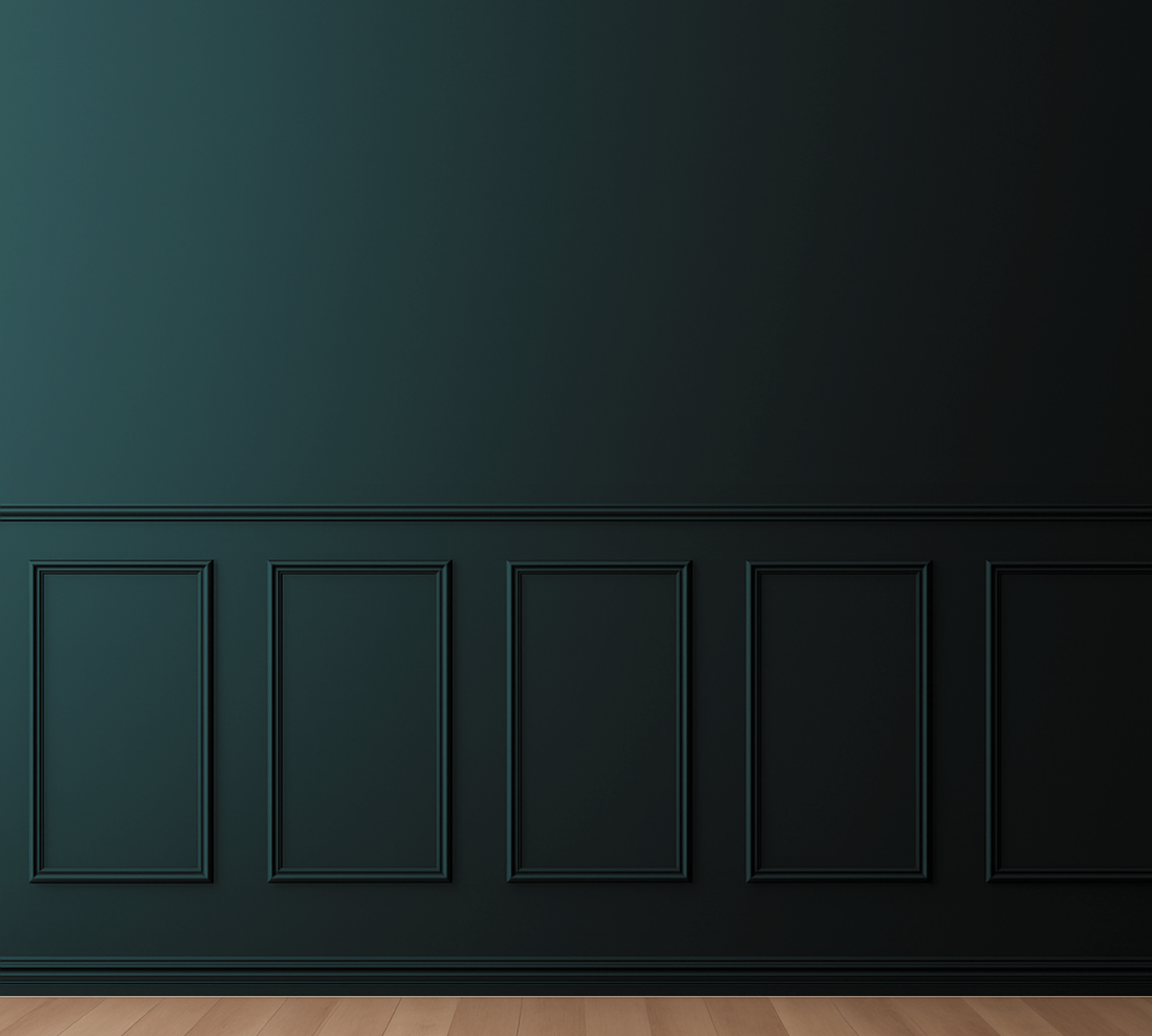 Rectangular Panel Wainscoting Kit — Pre-Cut, Self-Adhering Half-Wall Molding