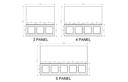 Square Panel Wainscoting Kit — Pre-Cut, Self-Adhering Half Wall Molding