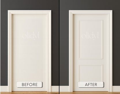 Door Molding Kit — 2-Tier Pre-Cut, Self-Adhering Wainscoting Trim
