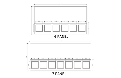 Square Panel Wainscoting Kit — Pre-Cut, Self-Adhering Half Wall Molding