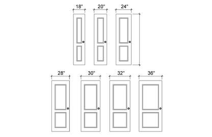 Door Molding Kit — 2-Tier Pre-Cut, Self-Adhering Wainscoting Trim