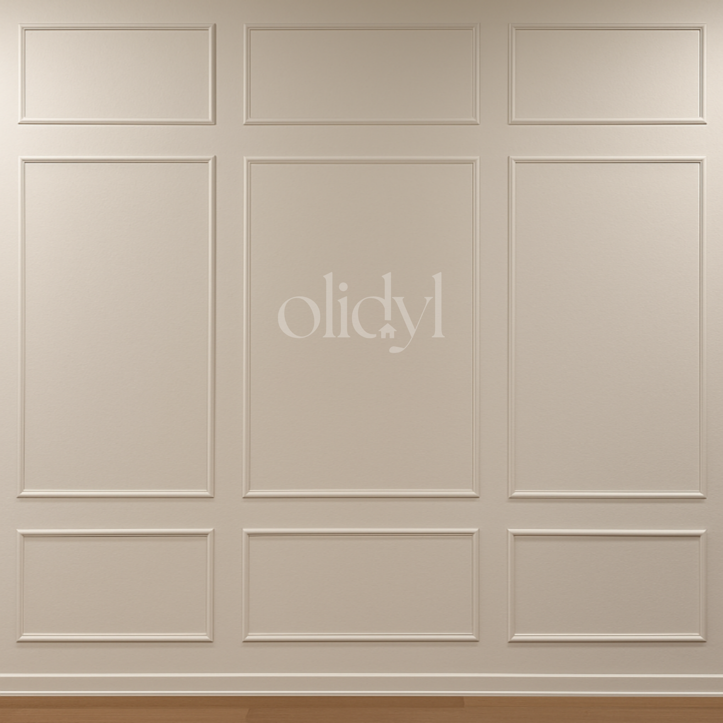 3-Tier Wall Molding Kit — Pre-Cut, Self-Adhering Picture Frame Wainscoting Panels