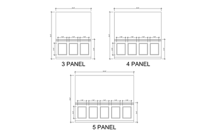 Rectangular Panel Wainscoting Kit — Pre-Cut, Self-Adhering Half-Wall Molding