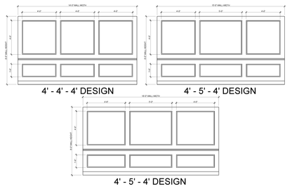 Wall Molding with Chair Rail Kit — Pre-cut, Self-Adhering Picture Frame Wall Trim