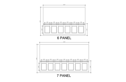 Rectangular Panel Wainscoting Kit — Pre-Cut, Self-Adhering Half-Wall Molding