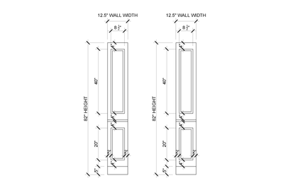 1-Panel Wall Molding Kit — Pre-Cut, Self-Adhering Picture Frame Wainscoting - Custom for Rose