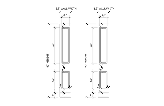 1-Panel Wall Molding Kit — Pre-Cut, Self-Adhering Picture Frame Wainscoting - Custom for Rose