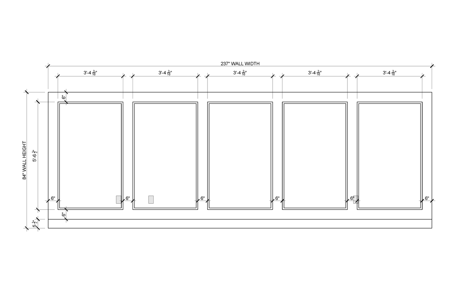 Tall Panel Wall Molding Kit — Pre-Cut, Self-Adhering Elongated Wall Trim Custom for Jen
