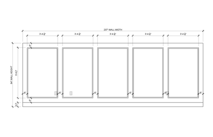 Tall Panel Wall Molding Kit — Pre-Cut, Self-Adhering Elongated Wall Trim Custom for Jen