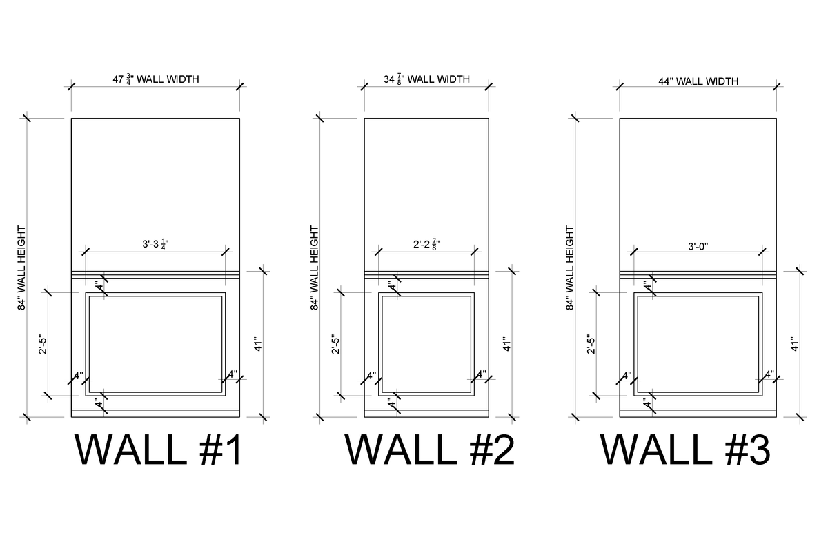 Rectangular Panel Wainscoting Kit — Pre-Cut, Self-Adhering Half-Wall Molding - Custom for Mary L