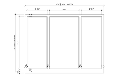 Tall Panel Wall Molding Kit - Custom for Kevin C