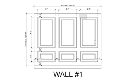 Nested Panel Wall Molding Kit — Custom for Sonia
