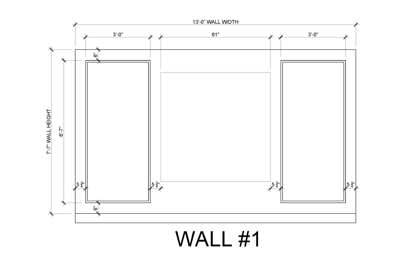 Tall Panel Wall Molding Kit — Pre-Cut, Self-Adhering Elongated Wall Trim - Custom for Stephen
