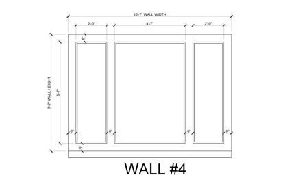 Tall Panel Wall Molding Kit — Pre-Cut, Self-Adhering Elongated Wall Trim - Custom for Stephen
