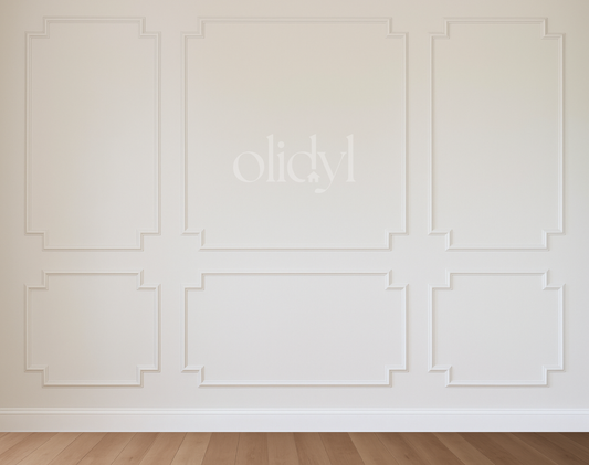 Corner Square Wall Molding Kit — Pre-Cut, Self-Adhering Wainscoting Panels