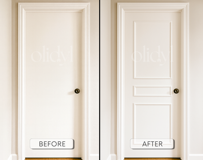 Door Molding Kit — 3-Tier Pre-Cut, Self-Adhering Wainscoting Trim