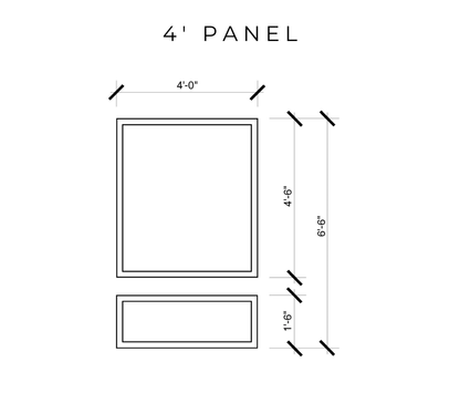 1-Panel Wall Molding Kit — Pre-Cut, Self-Adhering Picture Frame Wainscoting