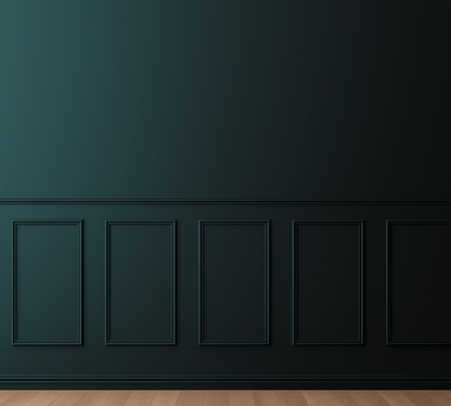 Rectangular Panel Wainscoting Kit — Pre-Cut, Self-Adhering Half-Wall Molding
