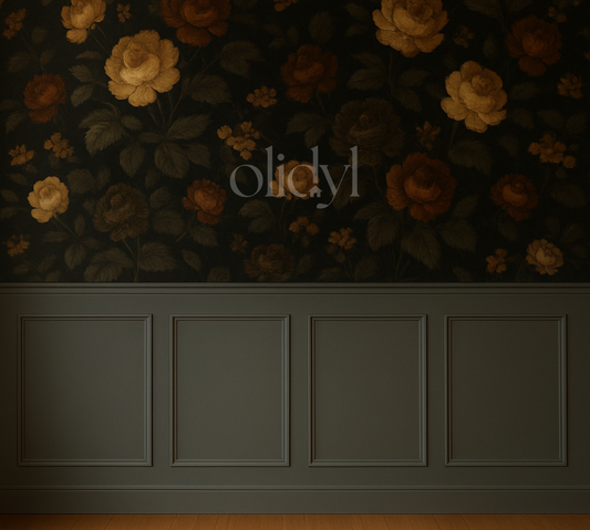 Rectangular Panel Wainscoting Kit — Pre-Cut, Self-Adhering Half-Wall Molding
