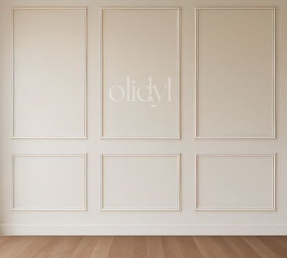 3-Panel Wall Molding Kit — Pre-Cut, Self-Adhering Picture Frame Wainscoting