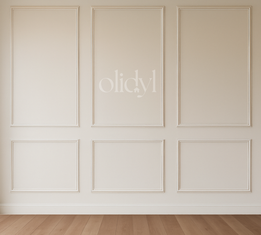 3-Panel Wall Molding Kit — Pre-Cut, Self-Adhering Picture Frame Wainscoting